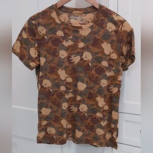 Eddie Bauer Camo T Shirt Cotton SMALL
